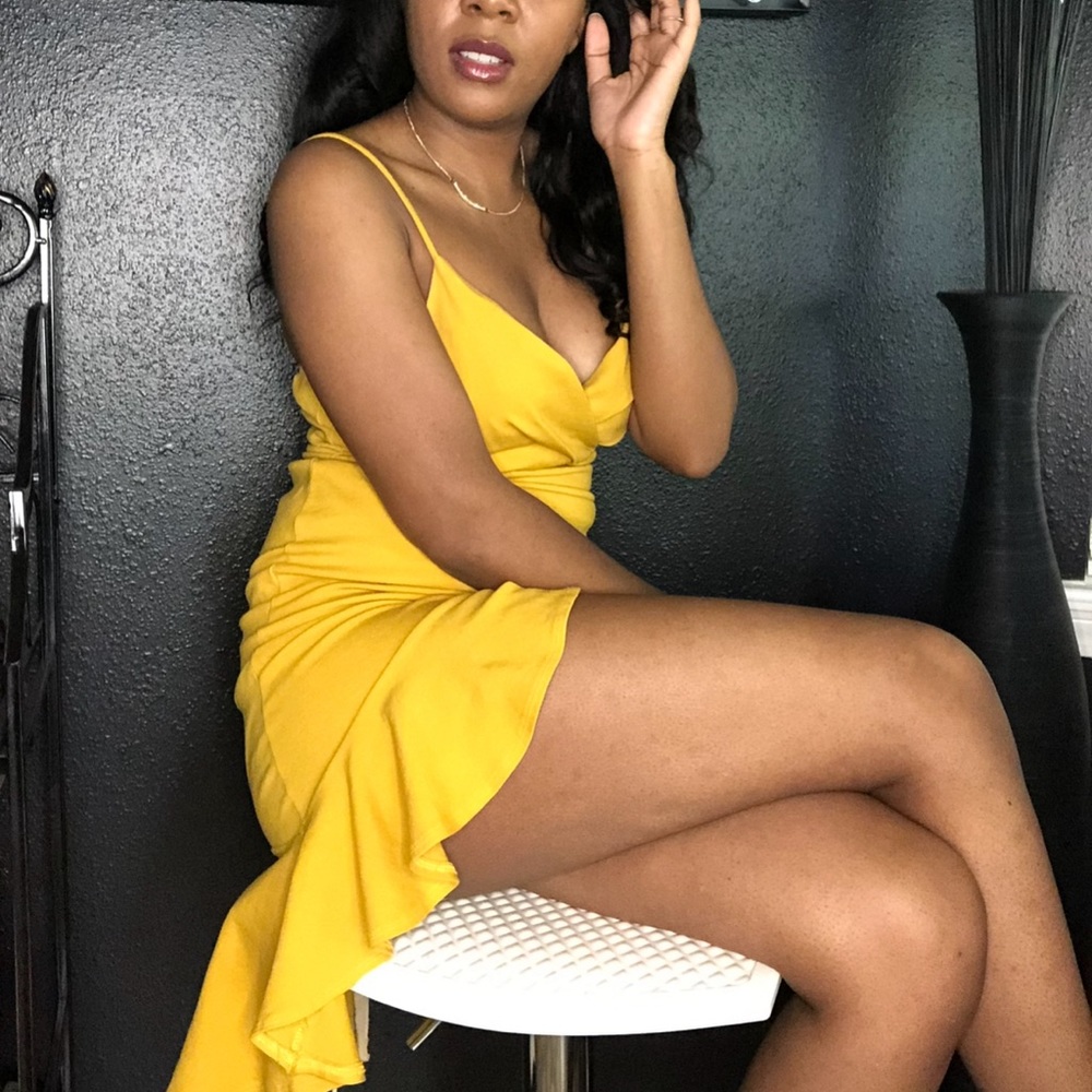 Mustard Bodycon Dress